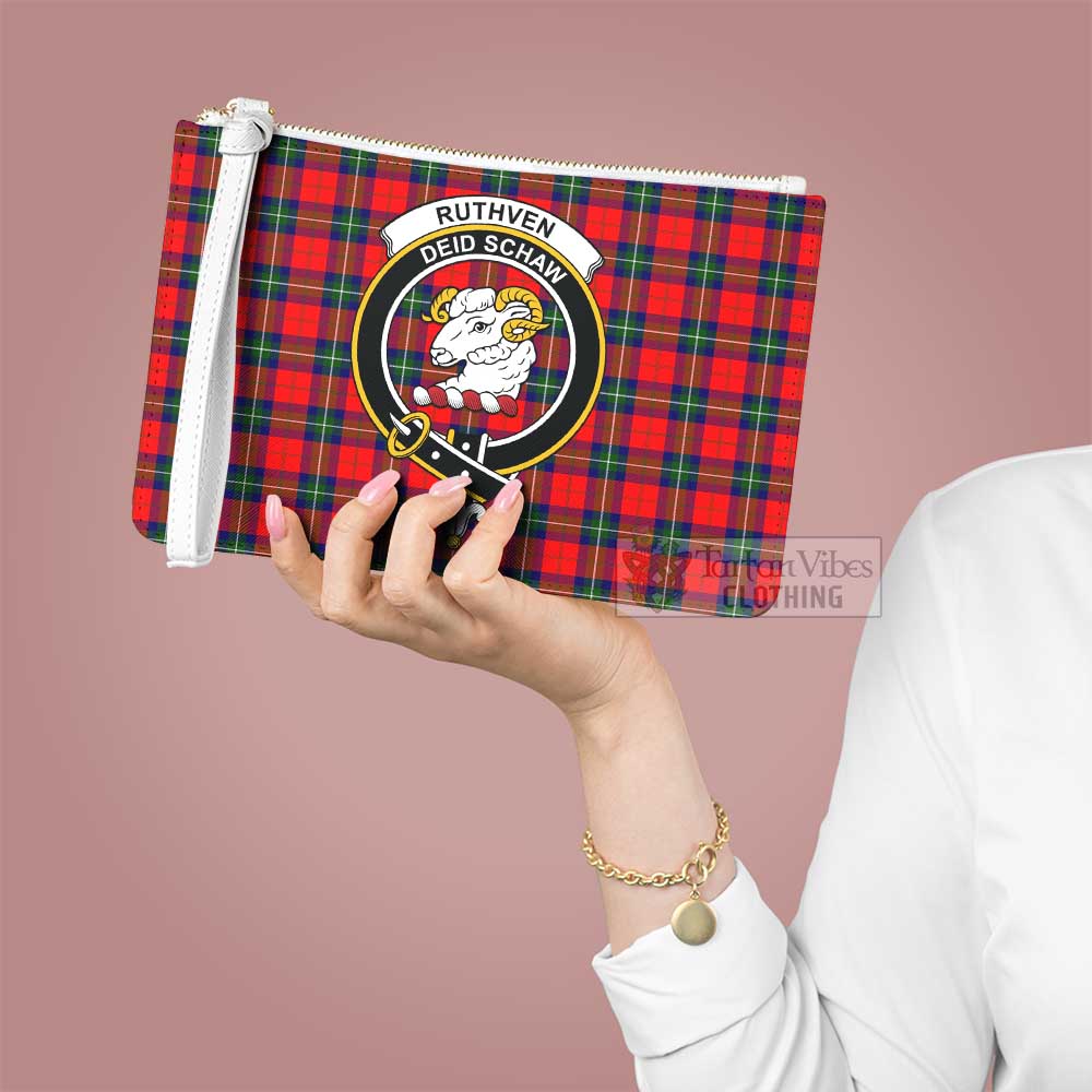 Tartan Vibes Clothing Ruthven Family Crest Tartan Clutch Bag