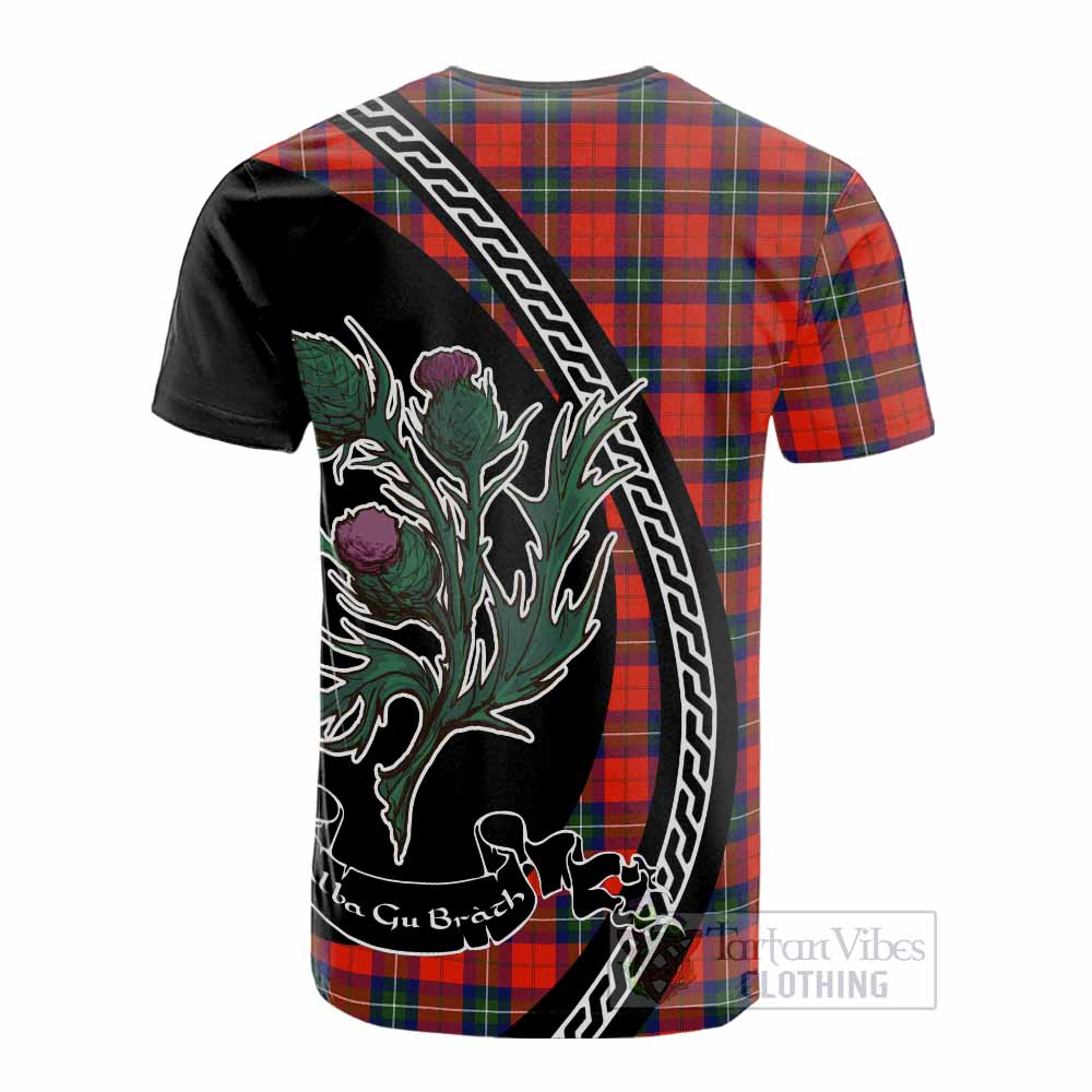 Ruthven Family Crest Tartan Cotton T-shirt Alba Thistle Inspired - Tartan Vibes Clothing