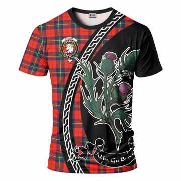 Ruthven Family Crest Tartan T-Shirt Alba Thistle Inspired