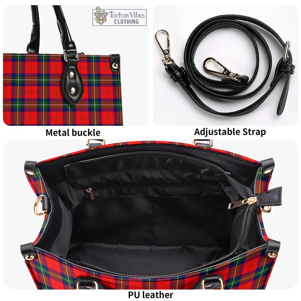 Ruthven Tartan Luxury Leather Handbags - Tartan Vibes Clothing