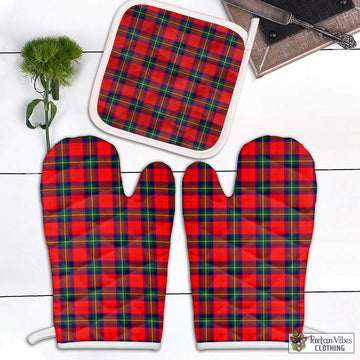 Ruthven Tartan Combo Oven Mitt & Pot-Holder Combo 2 Oven Mitt & 1 Pot-Holder Black - Tartan Vibes Clothing