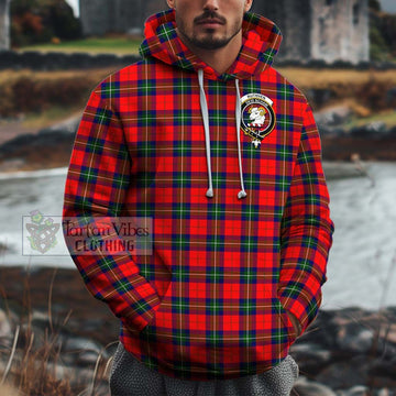Ruthven Tartan Cotton Hoodie with Family Crest Zip Hoodie - Tartan Vibes Clothing