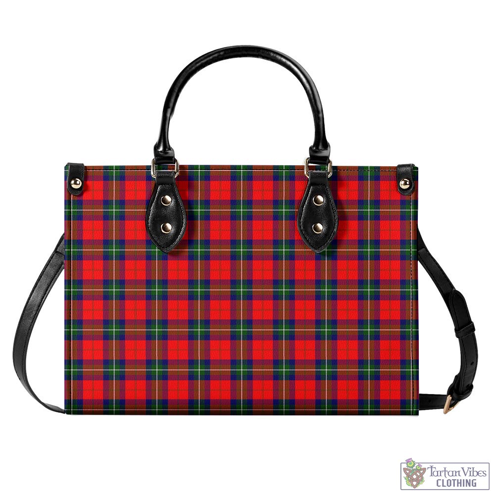 Ruthven Tartan Luxury Leather Handbags L - Tartan Vibes Clothing