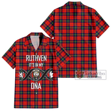 Ruthven Tartan Hawaiian Shirt with Family Crest DNA In Me Style Kid - Tartan Vibes Clothing