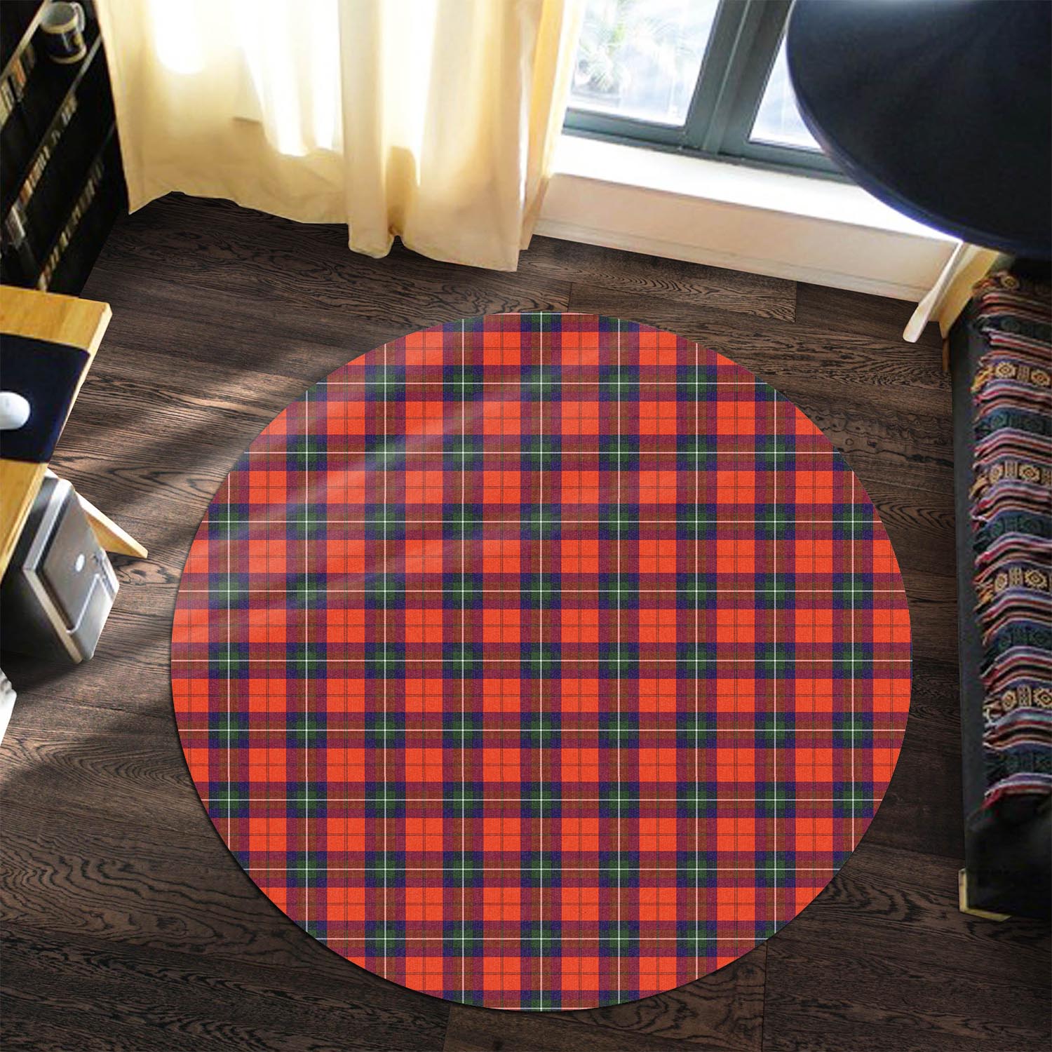 Ruthven Tartan Round Rug Premium Round Rug - Tartan Vibes Clothing