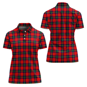 Ruthven Modern Tartan Polo Shirt For Women