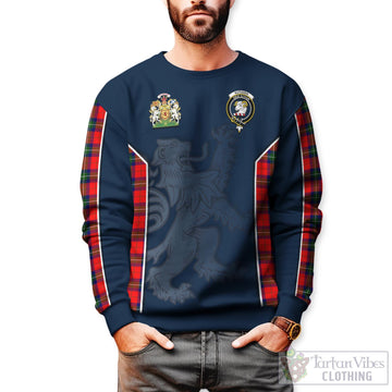 Ruthven Tartan Sweater with Family Crest and Lion Rampant Vibes Sport Style Unisex - Tartan Vibes Clothing