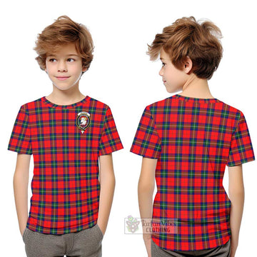 Ruthven Tartan Kid T-Shirt with Family Crest Youth XL Size14 - Tartan Vibes Clothing