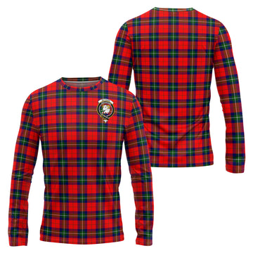Ruthven Tartan Long Sleeve T-Shirt with Family Crest Unisex - Tartan Vibes Clothing