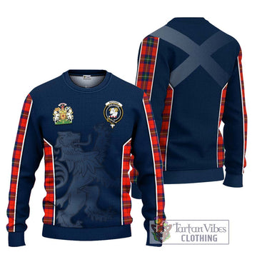 Ruthven Tartan Ugly Sweater with Family Crest and Lion Rampant Vibes Sport Style Unisex - Tartan Vibes Clothing