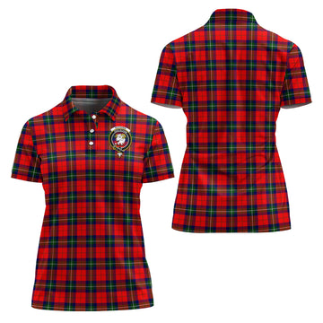 Ruthven Tartan Polo Shirt with Family Crest For Women Women - Tartan Vibes Clothing