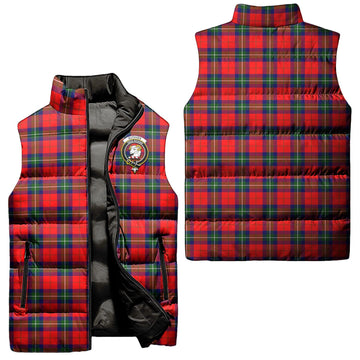 Ruthven Tartan Sleeveless Puffer Jacket with Family Crest Unisex - Tartan Vibes Clothing