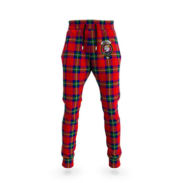 Ruthven Tartan Joggers Pants with Family Crest 5XL - Tartan Vibes Clothing