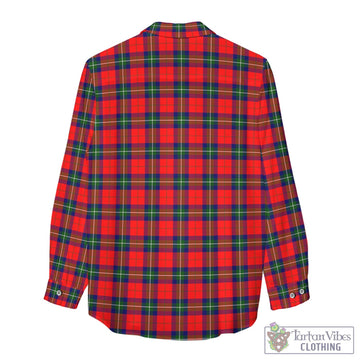 Ruthven Tartan Women's Casual Shirt with Family Crest - Tartan Vibes Clothing