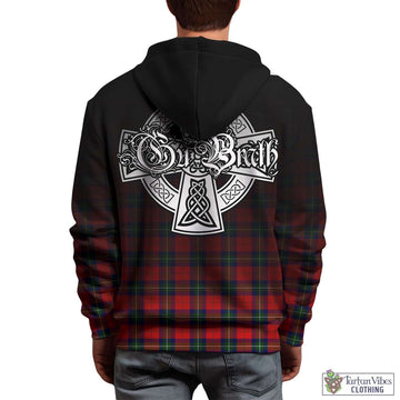 Ruthven Tartan Hoodie Featuring Alba Gu Brath Family Crest Celtic Inspired - Tartan Vibes Clothing