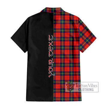 Ruthven Tartan Hawaiian Shirt with Family Crest and Half Of Me Style - Tartan Vibes Clothing