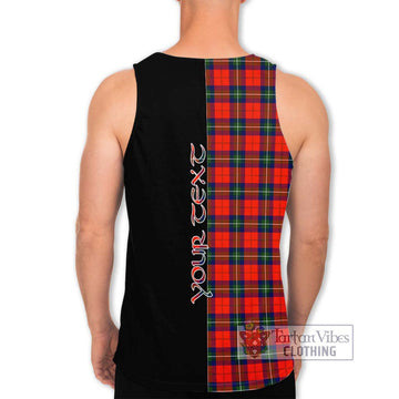 Ruthven Tartan Men's Tank Top with Family Crest and Half Of Me Style - Tartan Vibes Clothing