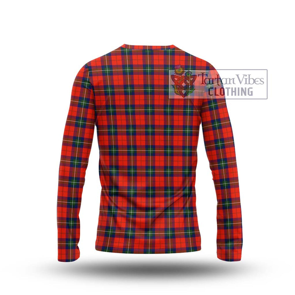 Ruthven Tartan Long Sleeve T-Shirt with Family Crest DNA In Me Style - Tartan Vibes Clothing
