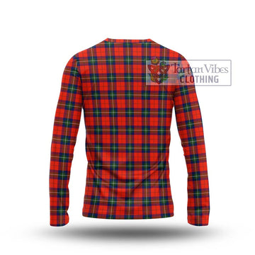 Ruthven Tartan Long Sleeve T-Shirt with Family Crest DNA In Me Style - Tartan Vibes Clothing