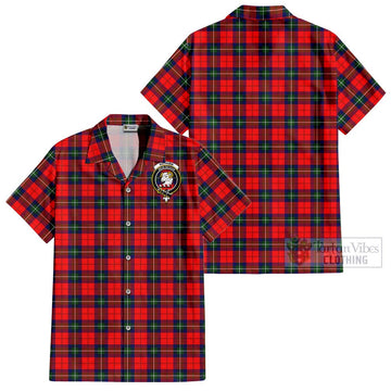 Ruthven Tartan Cotton Hawaiian Shirt with Family Crest - Tartan Vibes Clothing