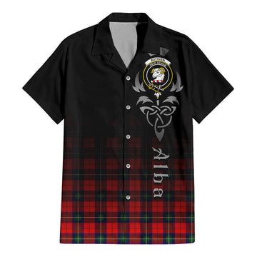 Ruthven Tartan Hawaiian Shirt Shirt Featuring Alba Gu Brath Family Crest Celtic Inspired - Tartan Vibes Clothing