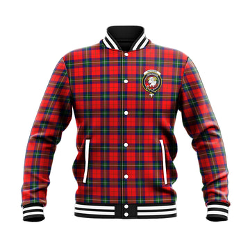 Ruthven Tartan Baseball Jacket with Family Crest - Tartan Vibes Clothing