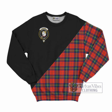 Ruthven Tartan Sweatshirt with Family Crest and Military Logo Style - Tartan Vibes Clothing