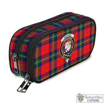 Ruthven Tartan Pen and Pencil Case with Family Crest - Tartan Vibes Clothing