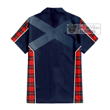 Ruthven Tartan Hawaiian Shirt with Family Crest and Lion Rampant Vibes Sport Style - Tartan Vibes Clothing