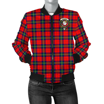 Ruthven Tartan Bomber Jacket with Family Crest - Tartan Vibes Clothing