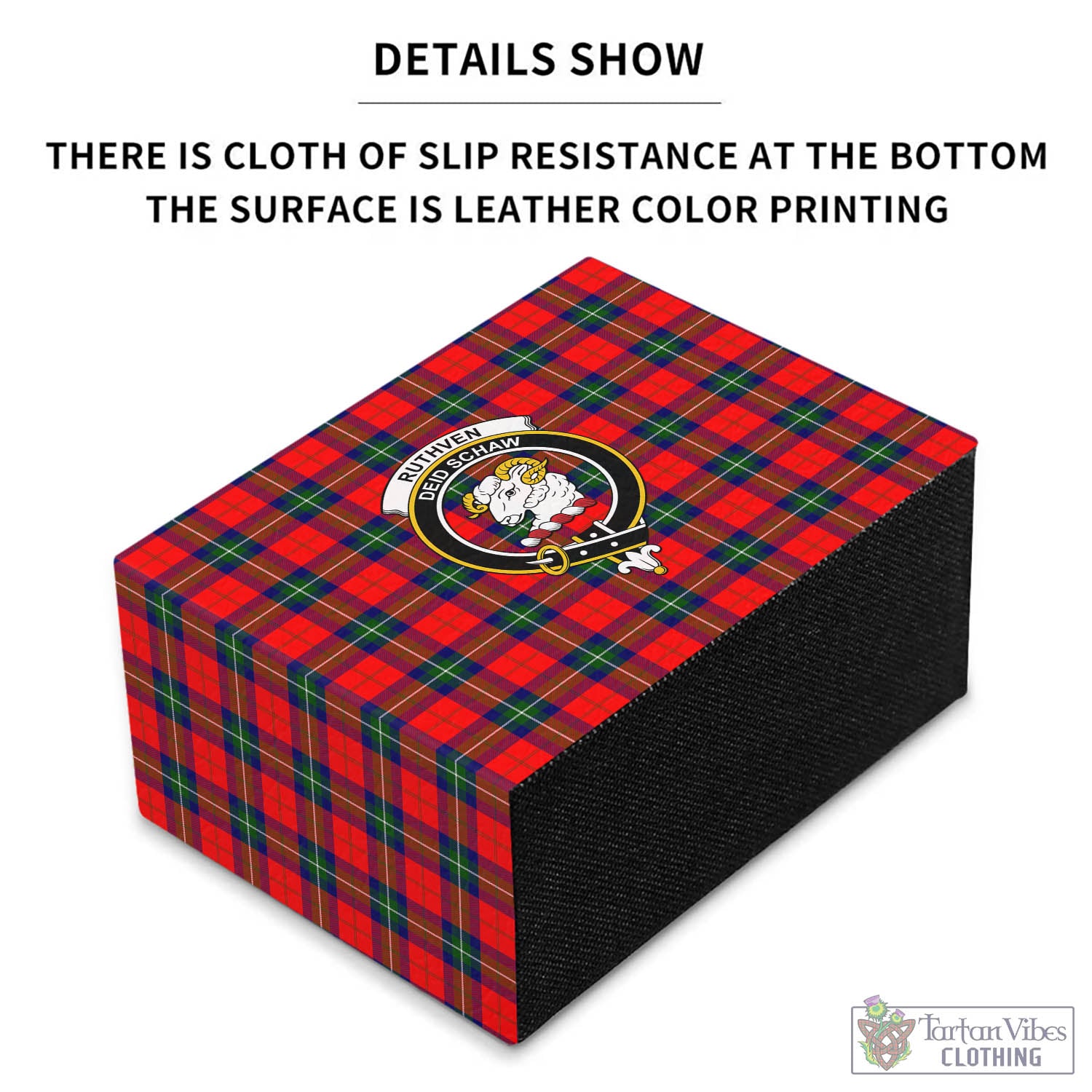Ruthven Tartan Pen Holder with Family Crest - Tartan Vibes Clothing