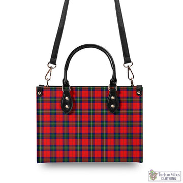 Ruthven Tartan Luxury Leather Handbags - Tartan Vibes Clothing