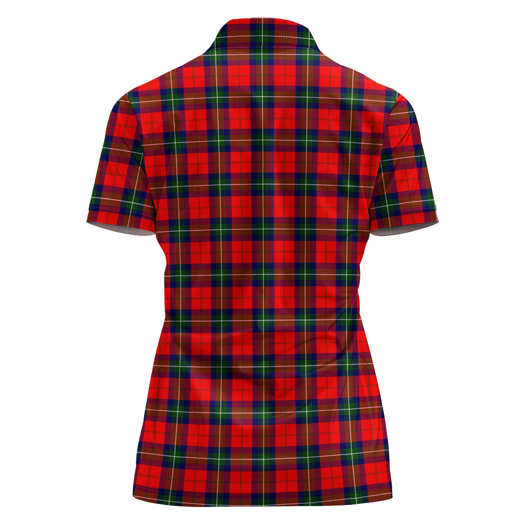 ruthven-modern-tartan-polo-shirt-with-family-crest-for-women