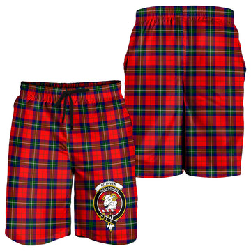 Ruthven Tartan Mens Shorts with Family Crest - Tartan Vibes Clothing