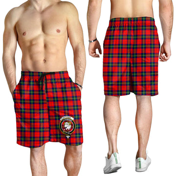 Ruthven Tartan Mens Shorts with Family Crest - Tartan Vibes Clothing