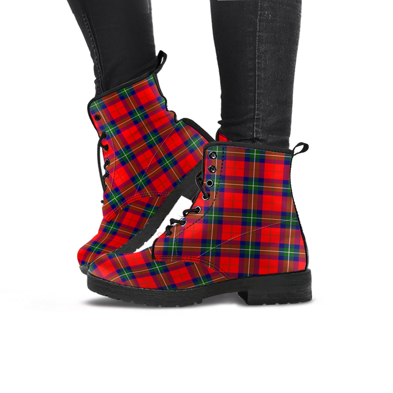 Ruthven Tartan Leather Boots - Tartan Vibes Clothing