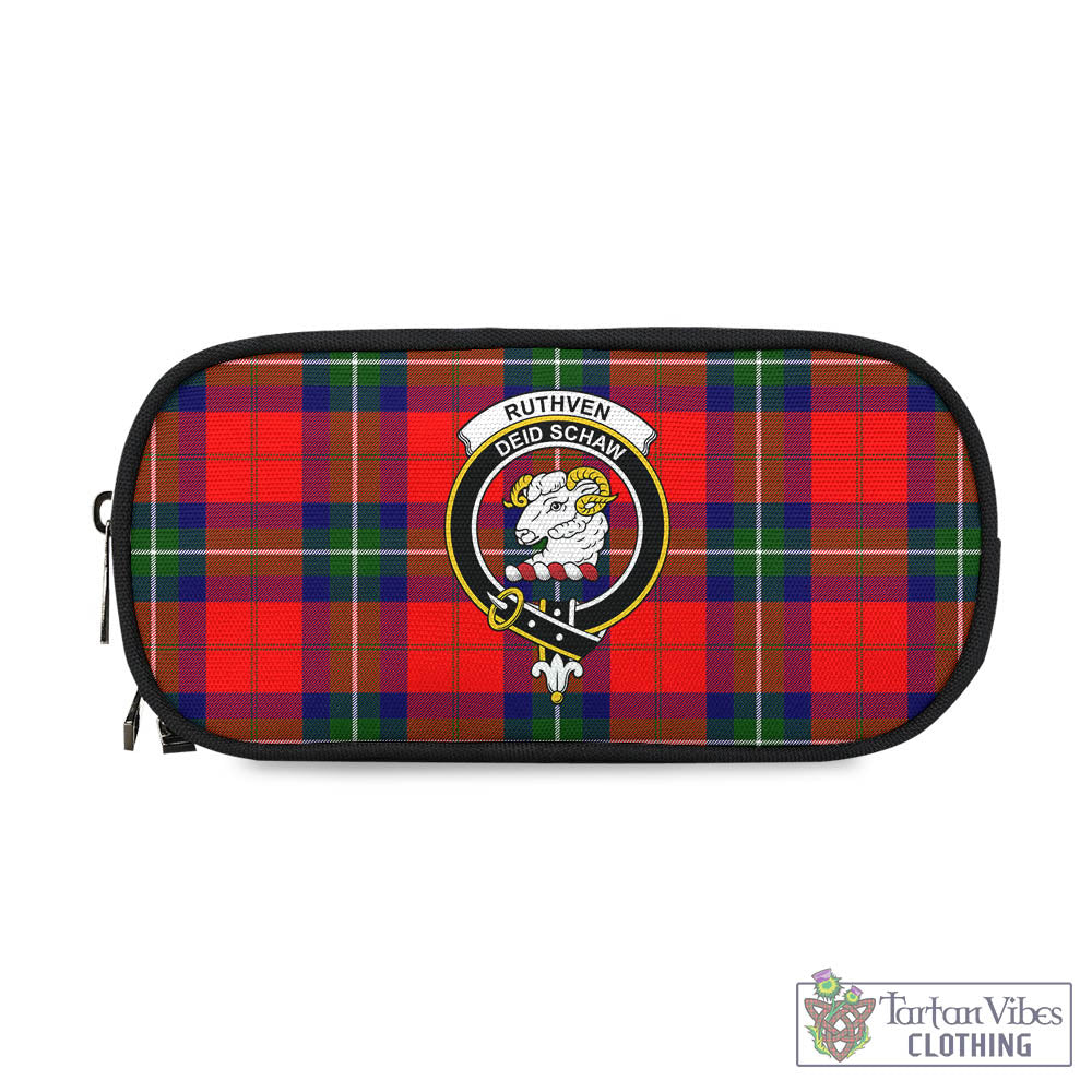 Ruthven Tartan Pen and Pencil Case with Family Crest - Tartan Vibes Clothing