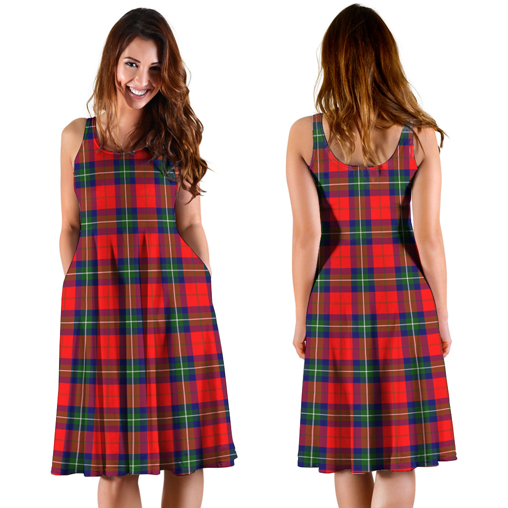 Ruthven Tartan Sleeveless Midi Womens Dress - Tartan Vibes Clothing