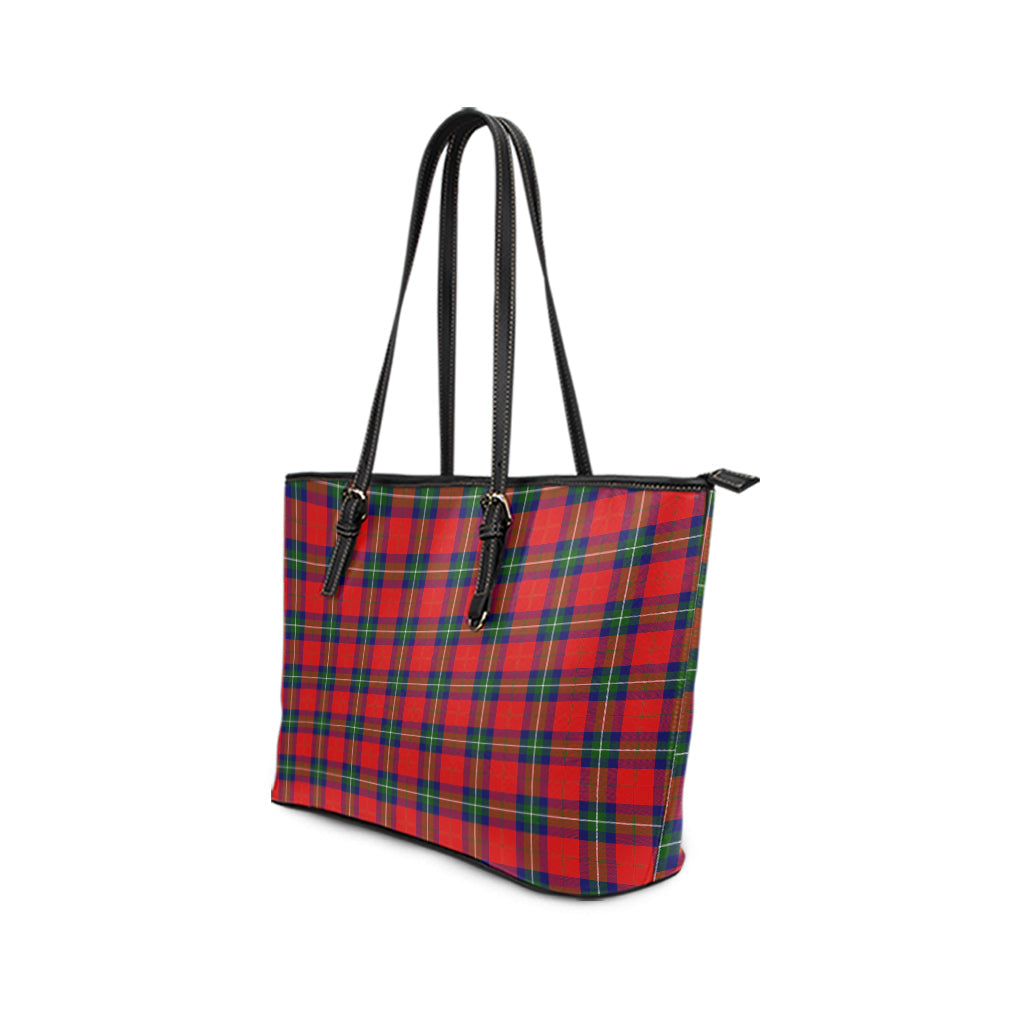 Ruthven Tartan Leather Tote Bag - Tartan Vibes Clothing