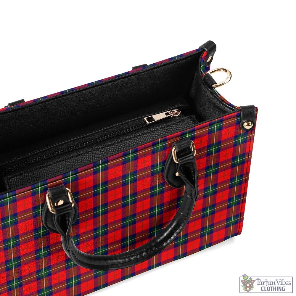Ruthven Tartan Luxury Leather Handbags - Tartan Vibes Clothing