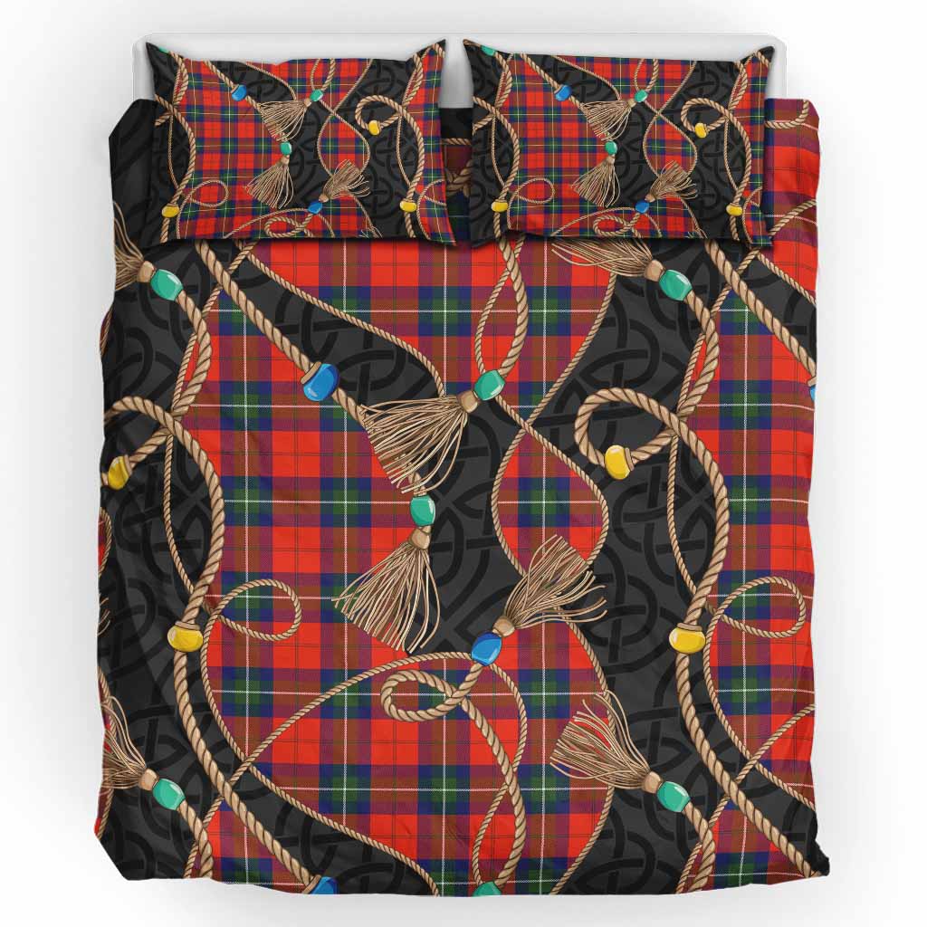 Ruthven Scottish Tartan Twisted Ropes Stylized Bedding Set UK Bedding Set UK King 91*87 inch - Tartan Vibes Clothing