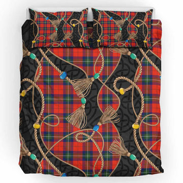 Ruthven Scottish Tartan Twisted Ropes Stylized Bedding Set