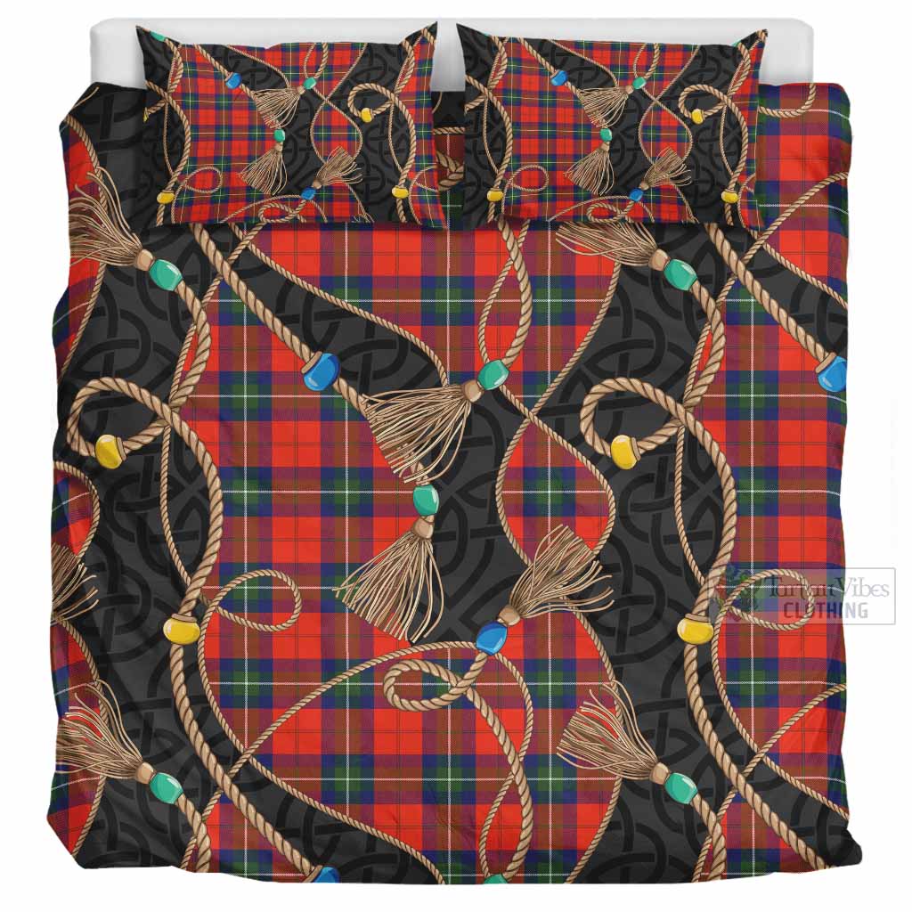 Ruthven Scottish Tartan Twisted Ropes Stylized Bedding Set UK Bedding Set UK Super King 104*94 inch - Tartan Vibes Clothing