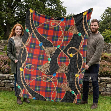 Ruthven Scottish Tartan Twisted Ropes Stylized Blanket