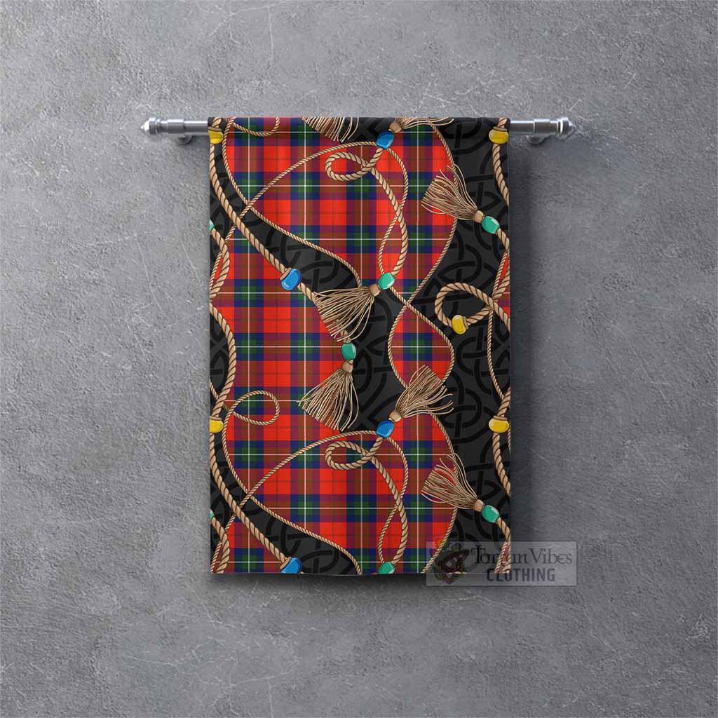 Ruthven Scottish Tartan Twisted Ropes Stylized Gonfalon