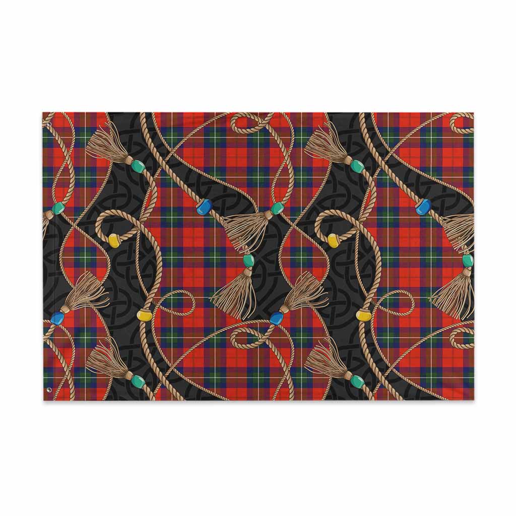 Ruthven Scottish Tartan Twisted Ropes Stylized House Flag 48*72 inch (120*180 cm) - Tartan Vibes Clothing