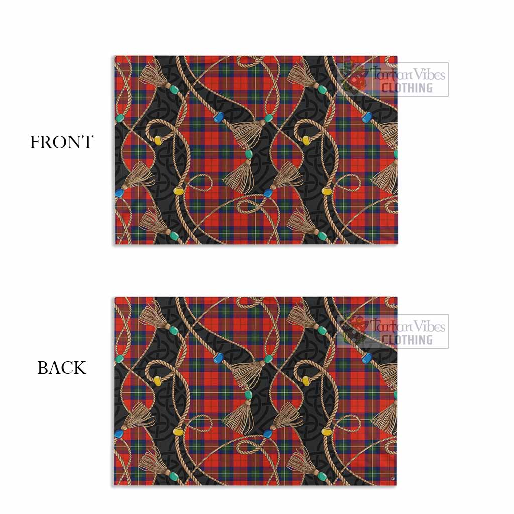 Ruthven Scottish Tartan Twisted Ropes Stylized House Flag - Tartan Vibes Clothing