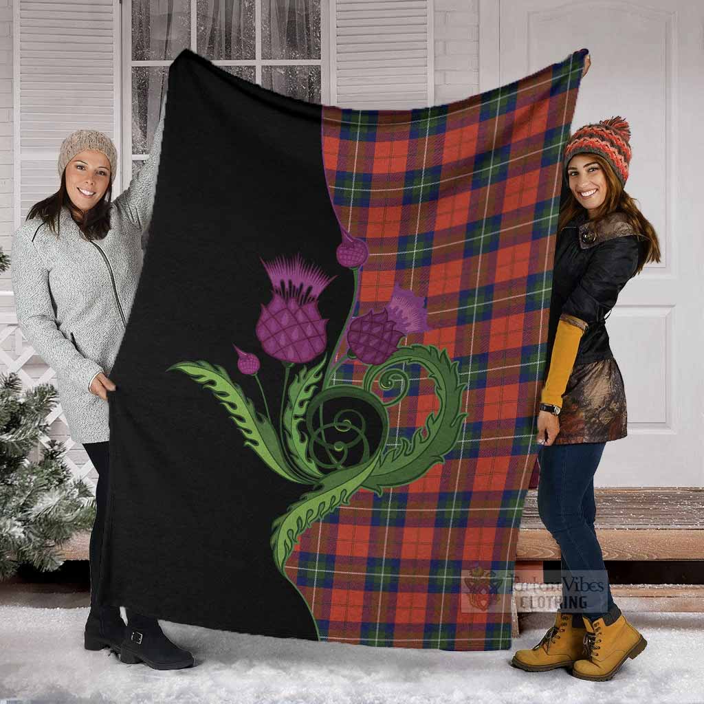 Ruthven Tartan Blanket Traditional Scottish Thistle - Tartan Vibes Clothing