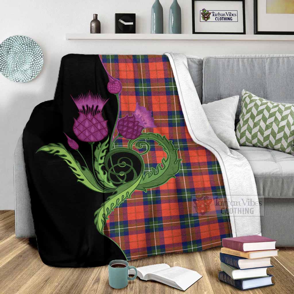 Ruthven Tartan Blanket Traditional Scottish Thistle - Tartan Vibes Clothing