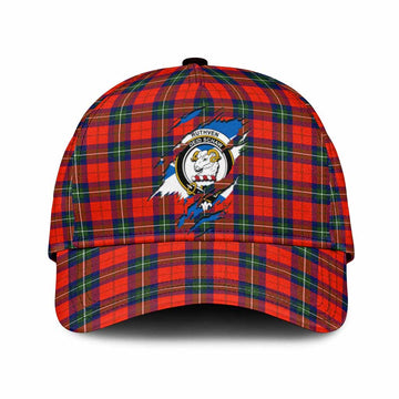 Ruthven Tartan Classic Cap with Family Crest In Me Style